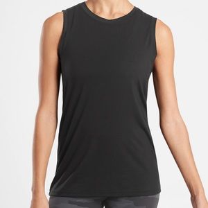 Athleta Vital tank, high mesh neckline